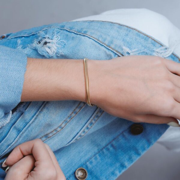 pulseira fio alemão dourada - Image 3